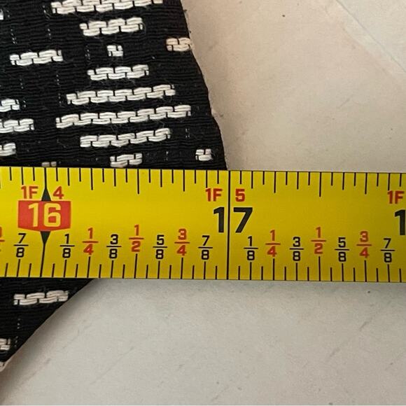 Anthropologie Maeve Black White Woven DollCore Swiftie Casual Dress Size 4 - Picture 11 of 13